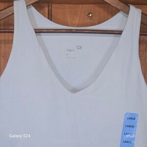 GapFit Womens V-Neck Racerback Active Tennis Dress Light Blue Large